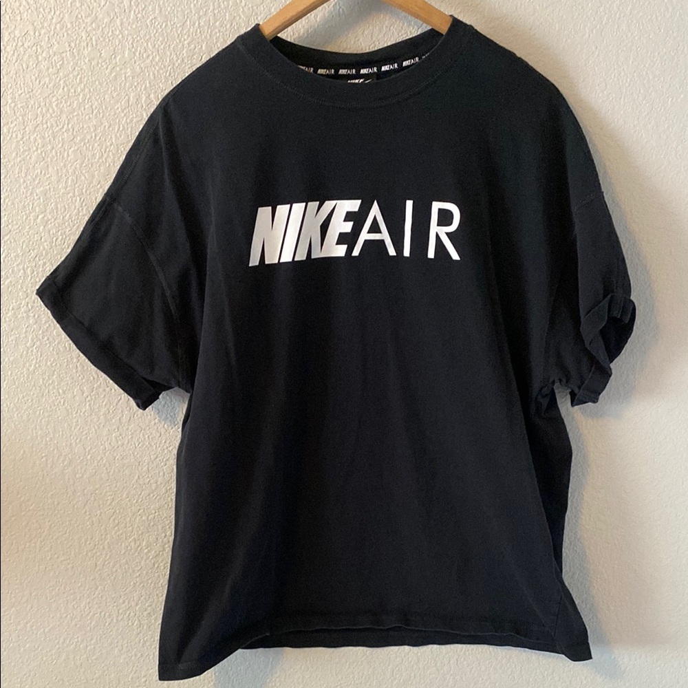 Nike Air Black Tee with White Logo